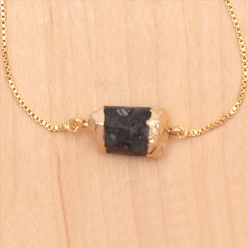 Raw Emerald, Onyx gemstone Bracelet, Elegant Adjustable Bracelet Natural Emerald & Pearl Gemstone Bracelet Jewelry (EJ-2522)