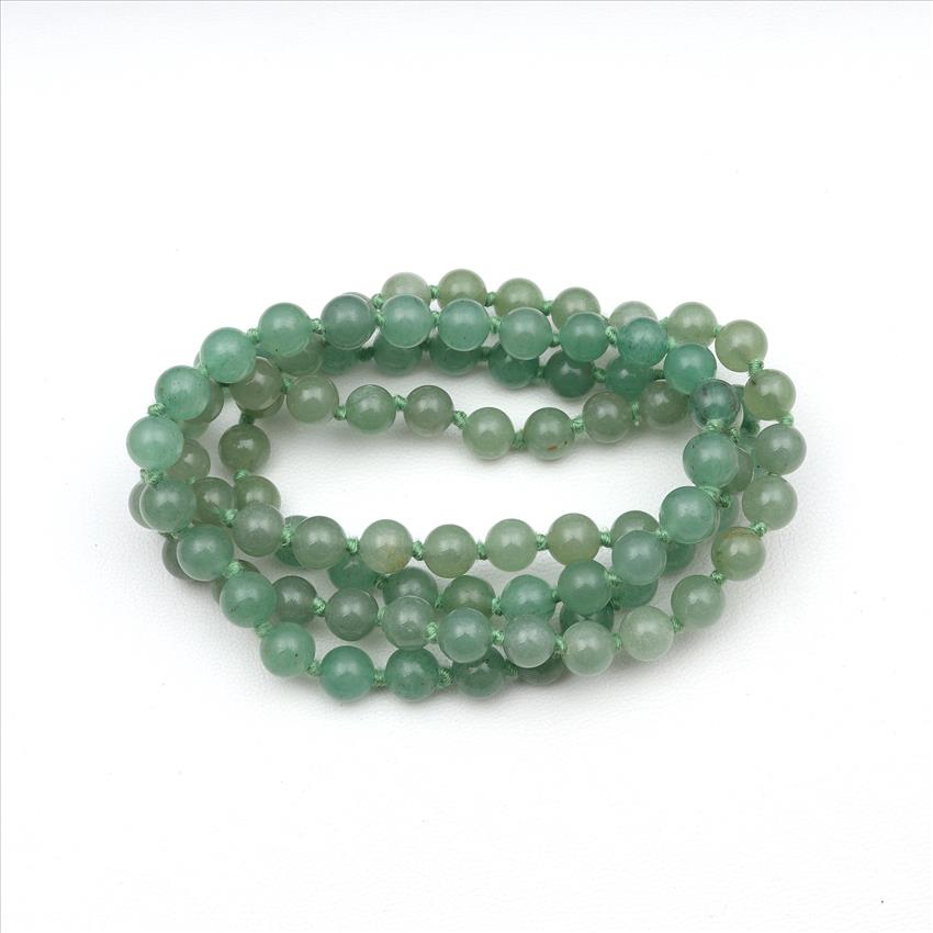 Multi Jade Gemstone Beaded Handmade Knotted Necklace Charm Necklace for Men Women Mala Beads (B8N-29)