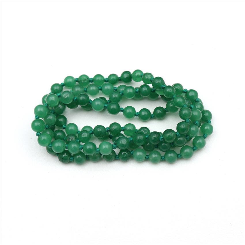 Druzy, Jade Gemstone Beaded Charm Necklace Handmade Knotted Necklace Mala Beads Jewelry (B8N-37)