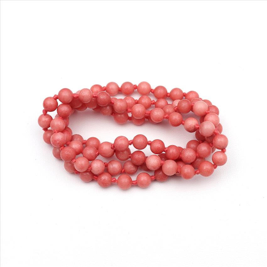 Druzy & Agate Gemstone Beaded Handmade Knotted Necklace  Necklace for Men Women Beaded Jewelry (B8N-17)