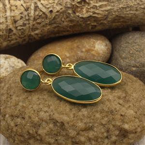 Amazing Rarest Multi Color Gemstone Earrings, Gold Plated Dangle Earrings, Handmade Earrings, Gift For Girls, Gemstone Jewelry (EJ-173)