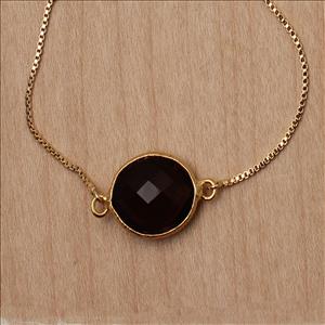 Moonstone, Citrine Gemstone Attractive Adjustable Bracelet Slider Stacking With Cubic Zircon Bracelets Handmade Jewelry Supplies (EJ-2594)