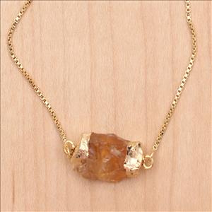 Citrine, Apatite gemstone Bracelet, Gold Plated Bracelets Elegant Adjustable Bracelets CZ Gemstone Bracelets Jewelry Supplies (EJ-2538)