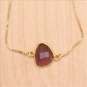 Citrine, Apatite gemstone Bracelet, Gold Plated Bracelets Elegant Adjustable Bracelets CZ Gemstone Bracelets Jewelry Supplies (EJ-2538)