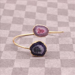 Solar Quartz Gemstone Bracelet, Solar Quartz Bracelet, Charm Bracelet, Gold Plated Bracelet, Natural Gemstone Bracelet Jewelry (EJ-721)