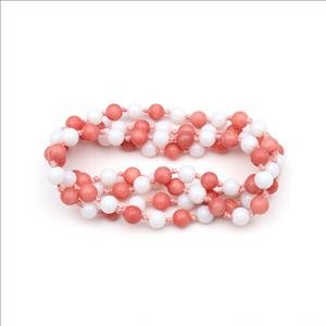 Jade, Agate Druzy Gemstone Beaded Charm Necklace Handmade Knotted Necklace Thread Necklace Statement Necklace (B8N-65)