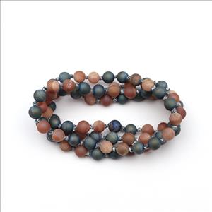 Jade & Sodalite Gemstone Beaded Necklace for Men Women Knotted Necklace Wholesale Gemstone Jewelry (B8N-25)