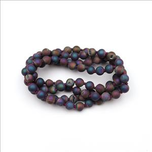 Druzy, Agate Gemstone Beaded Statement Necklace Handmade Knotted Necklace Thread Necklace Gift for Men & Women (B8N-69)