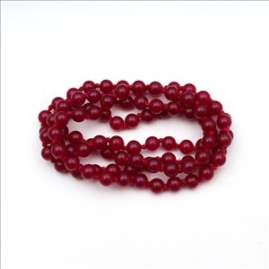 Snowflake Obsidian, Jade Gemstone Beaded Thread Necklace Handmade Knotted Necklace Mala Beads  (B8N-49)