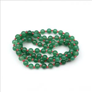 Multi Color Jade Gemstone Beaded Necklace for Men Women Knotted Necklace Wholesale Jewelry (B8N-01)