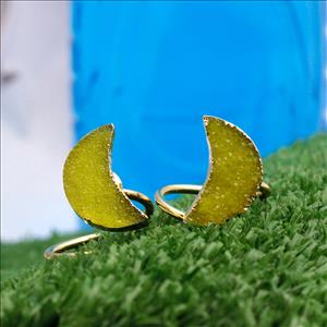 Minimalist Druzy Ring - Delicate Druzy Ring - Gold Plated Druzy Rings - Handmade Ring - Gemstone Ring Jewelry (MDR-1)